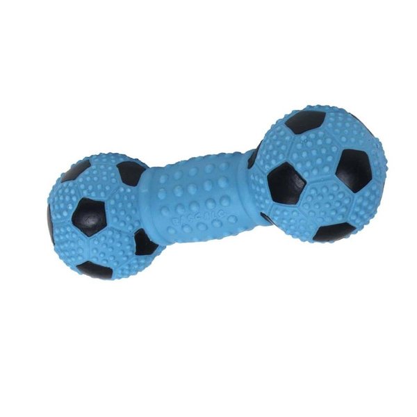 Coastal Pet 5.5 in. Latex Pet Rascals Soccer Dumbbell 76484831669